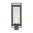 Atlas Lighting Gladwyn 21.5''H 3Lt Outdoor Post Light, Black/Clear