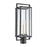 Atlas Lighting Gladwyn 21.5''H 3Lt Outdoor Post Light, Black/Clear