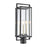 Atlas Lighting Gladwyn 21.5''H 3Lt Outdoor Post Light, Black/Clear