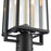 Atlas Lighting Gladwyn 21.5''H 3Lt Outdoor Post Light, Black/Clear
