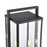 Atlas Lighting Gladwyn 21.5''H 3Lt Outdoor Post Light, Black/Clear