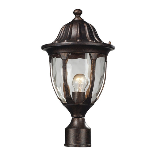 Atlas Lighting Glendale 17''H 1Lt Outdoor Post Light, Bronze/Clear