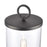 Atlas Lighting Hopkins 20.75''H 1Lt Outdoor Post Light, Black/Clear