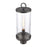 Atlas Lighting Hopkins 20.75''H 1Lt Outdoor Post Light, Black/Clear