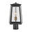 Atlas Lighting Kirkdale 17''H 2Lt Outdoor Post Light, Black/Clear