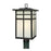 Atlas Lighting Mission 20''H 3Lt Outdoor Post Light, Black/White