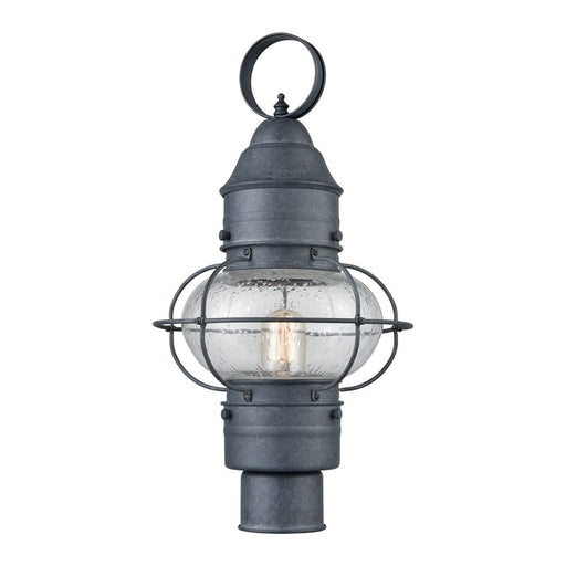 Atlas Lighting Onion 19'' High 1Lt Outdoor Post Light, Zinc/Clear