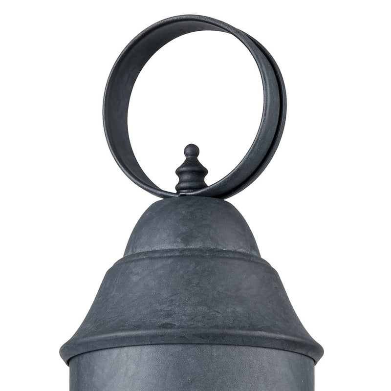 Atlas Lighting Onion 19'' High 1Lt Outdoor Post Light, Zinc/Clear