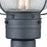 Atlas Lighting Onion 19'' High 1Lt Outdoor Post Light, Zinc/Clear
