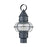 Atlas Lighting Onion 19'' High 1Lt Outdoor Post Light, Zinc/Clear