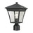 Atlas Lighting Ridgewood 15''H 1Lt Outdoor Post Light, Black/Clear
