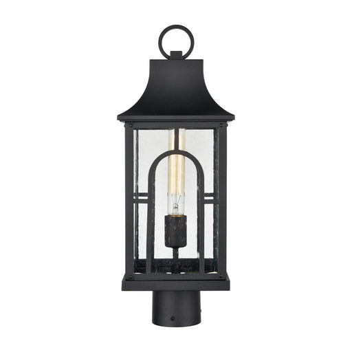 Atlas Lighting Triumph 19.75''H 1Lt Outdoor Post Light, Black/Clear