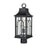 Atlas Lighting Triumph 19.75''H 1Lt Outdoor Post Light, Black/Clear