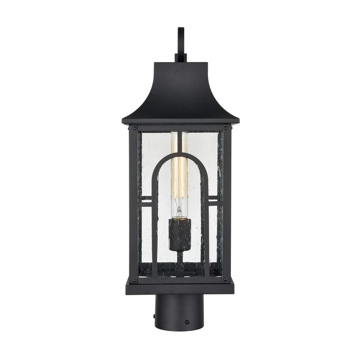 Atlas Lighting Triumph 19.75''H 1Lt Outdoor Post Light, Black/Clear