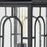 Atlas Lighting Triumph 19.75''H 1Lt Outdoor Post Light, Black/Clear