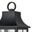 Atlas Lighting Triumph 19.75''H 1Lt Outdoor Post Light, Black/Clear