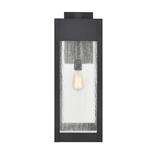 Atlas Lighting Angus 26.25''H 1Lt Outdoor Sconce, Charcoal/Clear - OL11287-BK
