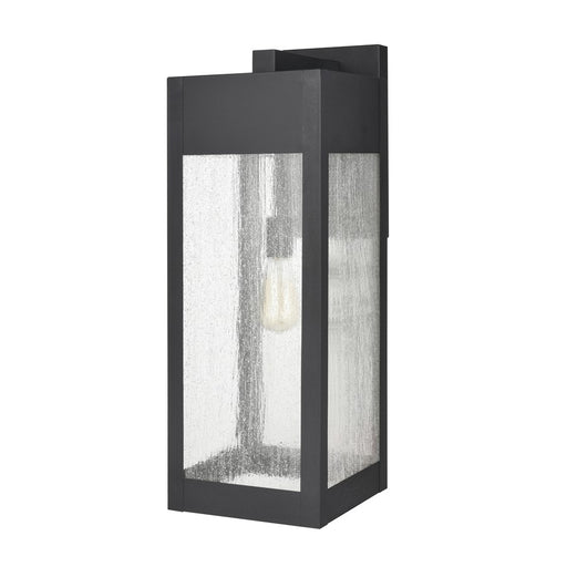 Atlas Lighting Angus 26.25''H 1Lt Outdoor Sconce, Charcoal/Clear