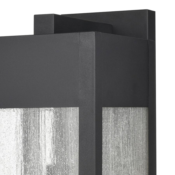 Atlas Lighting Angus 26.25''H 1Lt Outdoor Sconce, Charcoal/Clear