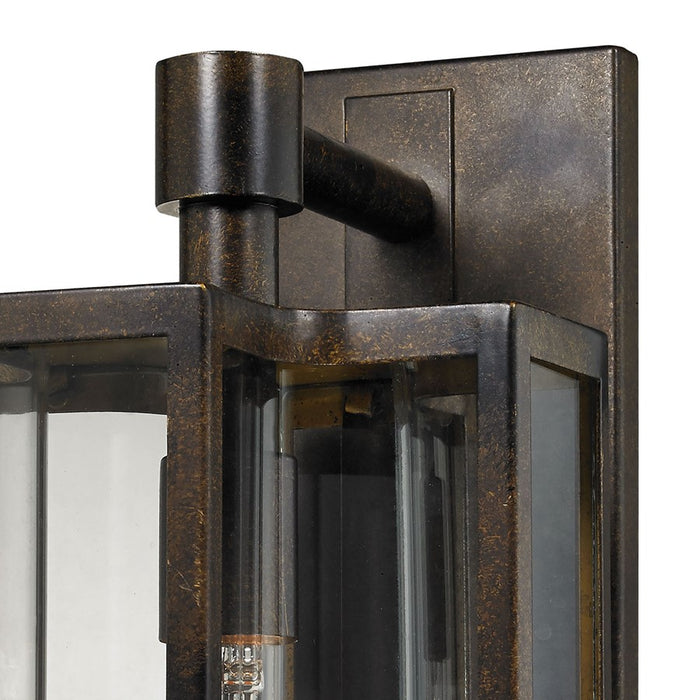 Atlas Lighting Bianca 16'' High 1Lt Outdoor Sconce, Bronze/Clear