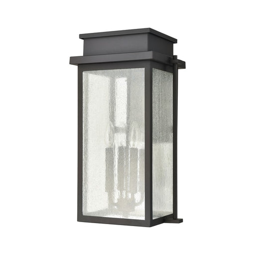 Atlas Lighting Braddock 20'' High 4Lt Outdoor Sconce, Bronze/Clear