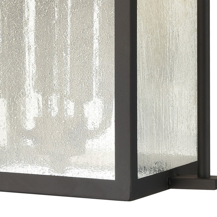 Atlas Lighting Braddock 20'' High 4Lt Outdoor Sconce, Bronze/Clear