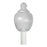 Atlas Lighting Etch 15.5'' High 1Lt Outdoor Post Light, White/White