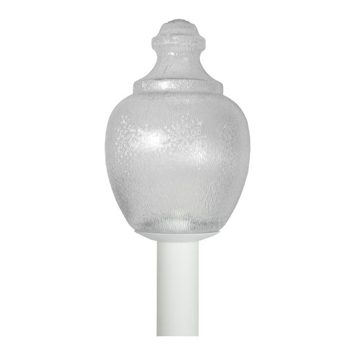Atlas Lighting Etch 15.5'' High 1Lt Outdoor Post Light, White/White