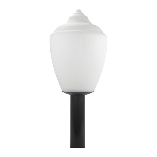 Atlas Lighting Etch 16'' High 1Lt Outdoor Post Light, Black/White