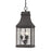 Atlas Lighting Forged Jefferson 9''W 3Lt Outdoor Pendant, Charcoal