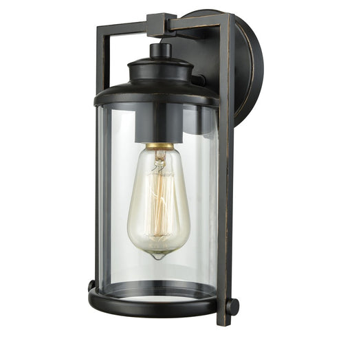 Atlas Lighting Frampton 11'' High 1Lt Outdoor Sconce, Bronze/Clear - OL11318-BZ