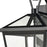 Atlas Lighting Main Street 16''H 3Lt Outdoor Sconce, Black/Clear