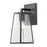 Atlas Lighting Meditterano 12''H 1Lt Outdoor Sconce, Black/Clear