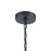 Atlas Lighting Torch 26'' Wide 6Lt Outdoor Pendant, Black/Clear
