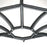 Atlas Lighting Cirque 10.5''W 1Lt Outdoor Flush Mount, Black/White