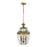 Atlas Lighting Ashford 12'' Wide 3Lt Outdoor Pendant, Brass/Clear