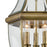 Atlas Lighting Ashford 12'' Wide 3Lt Outdoor Pendant, Brass/Clear
