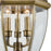Atlas Lighting Ashford 12'' Wide 3Lt Outdoor Pendant, Brass/Clear