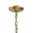 Atlas Lighting Ashford 12'' Wide 3Lt Outdoor Pendant, Brass/Clear