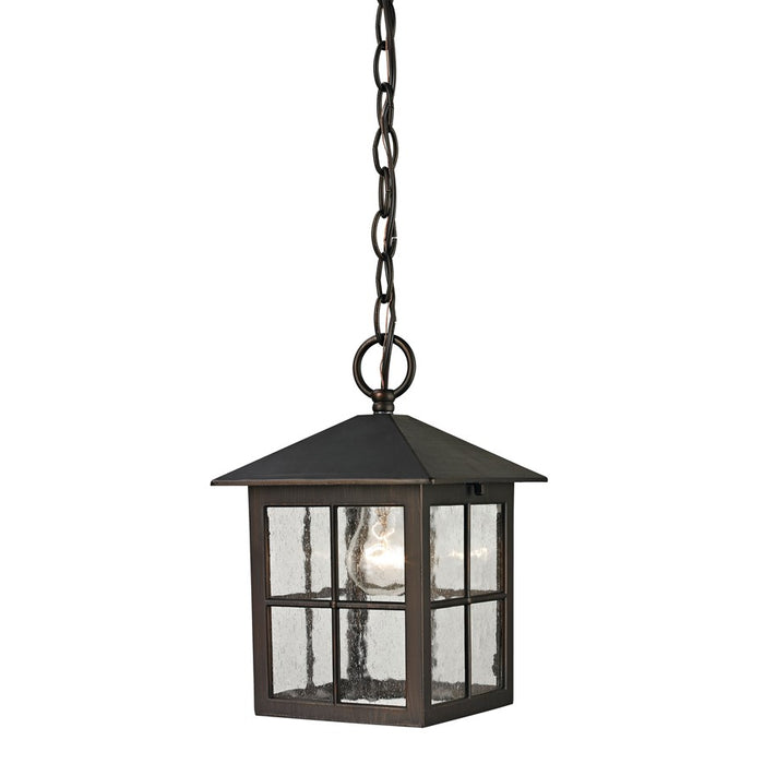 Atlas Lighting Shaker Heights 7''W 1Lt Outdoor Pendant, Bronze