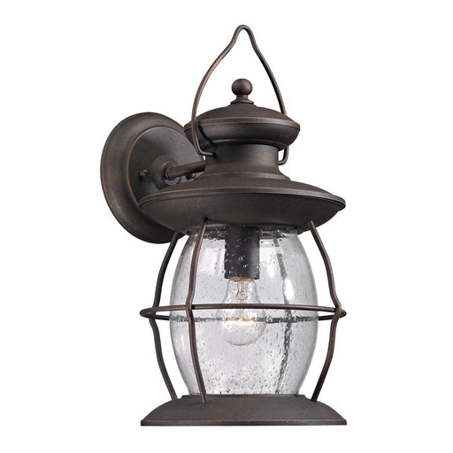 Atlas Lighting Village Lantern 17''H 1Lt Outdoor Sconce, Charcoal - OL11393-BK