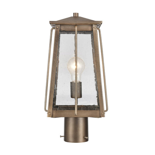 Atlas Lighting Kirkdale 17''H 2Lt Outdoor Post Light, Vintage Brass