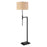 Atlas Lighting Baitz 62.5''H 1Lt Floor Lamp, Matte Black/Natural
