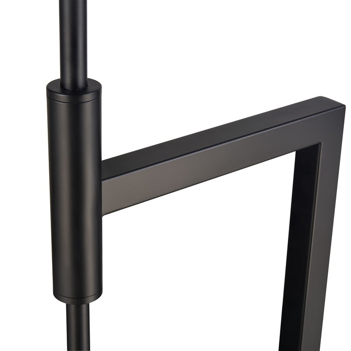 Atlas Lighting Baitz 62.5''H 1Lt Floor Lamp, Matte Black/Natural