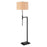 Atlas Lighting Baitz 62.5''H 1Lt Floor Lamp, Matte Black/Natural