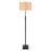 Atlas Lighting Baitz 62.5''H 1Lt Floor Lamp, Matte Black/Natural