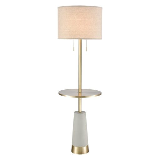 Atlas Lighting Below the Surface 63''H 2Lt Floor Lamp, Concrete/GY