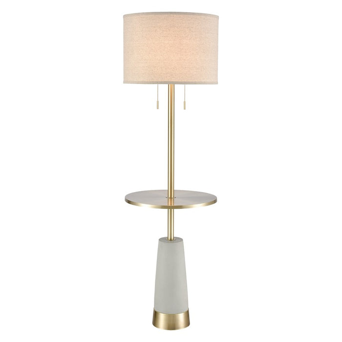 Atlas Lighting Below the Surface 63''H 2Lt Floor Lamp, Concrete/GY