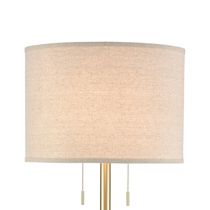 Atlas Lighting Below the Surface 63''H 2Lt Floor Lamp, Concrete/GY