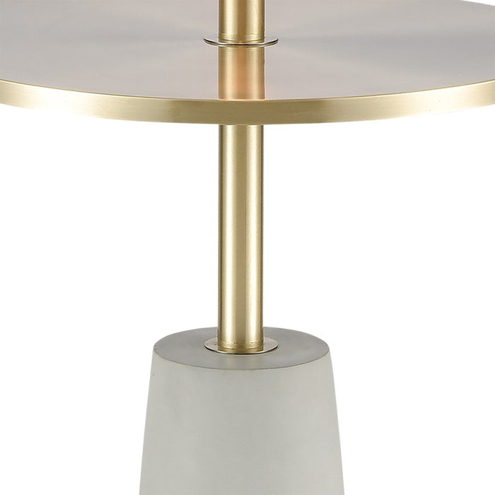 Atlas Lighting Below the Surface 63''H 2Lt Floor Lamp, Concrete/GY